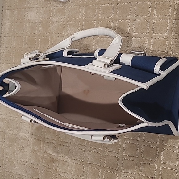 Talbots Navy Blue & White Handbag - Picture 13 of 13